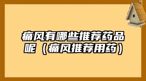 痛風(fēng)有哪些推薦藥品呢（痛風(fēng)推薦用藥）