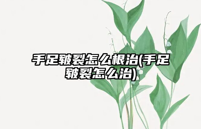 手足皸裂怎么根治(手足皸裂怎么治)