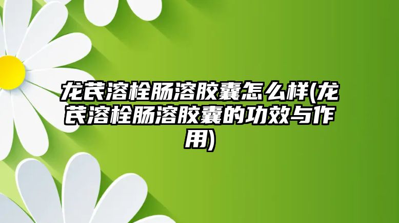 龍芪溶栓腸溶膠囊怎么樣(龍芪溶栓腸溶膠囊的功效與作用)