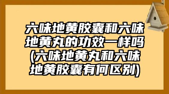 六味地黃膠囊和六味地黃丸的功效一樣嗎(六味地黃丸和六味地黃膠囊有何區(qū)別)