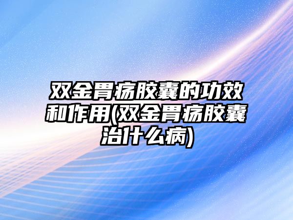 雙金胃瘍膠囊的功效和作用(雙金胃瘍膠囊治什么病)