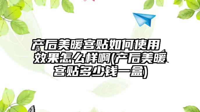 產后美暖宮貼如何使用 效果怎么樣啊(產后美暖宮貼多少錢一盒)