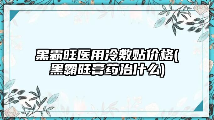 黑霸旺醫(yī)用冷敷貼價格(黑霸旺膏藥治什么)